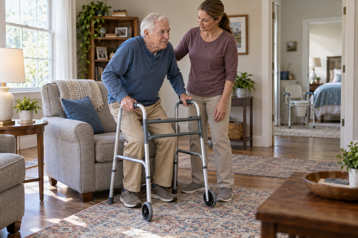 Home Equipment After a Hip Fracture: Safer Mobility and Bathroom Setup