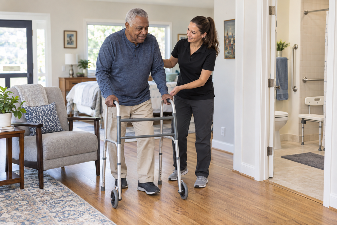 Home Equipment After a Stroke: Mobility, Transfers, and Bathroom Safety