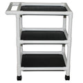 PVC Three-Shelf Utility Cart