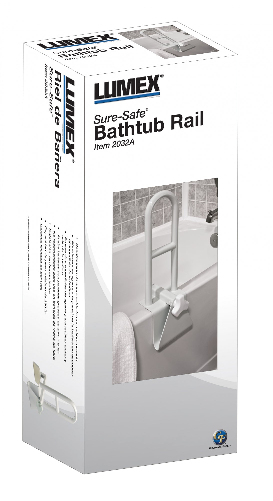 Sure-Safe® Bathtub Safety Rail